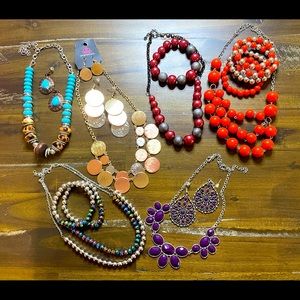 Paparazzi Lot of 6 Mixed Necklace Sets